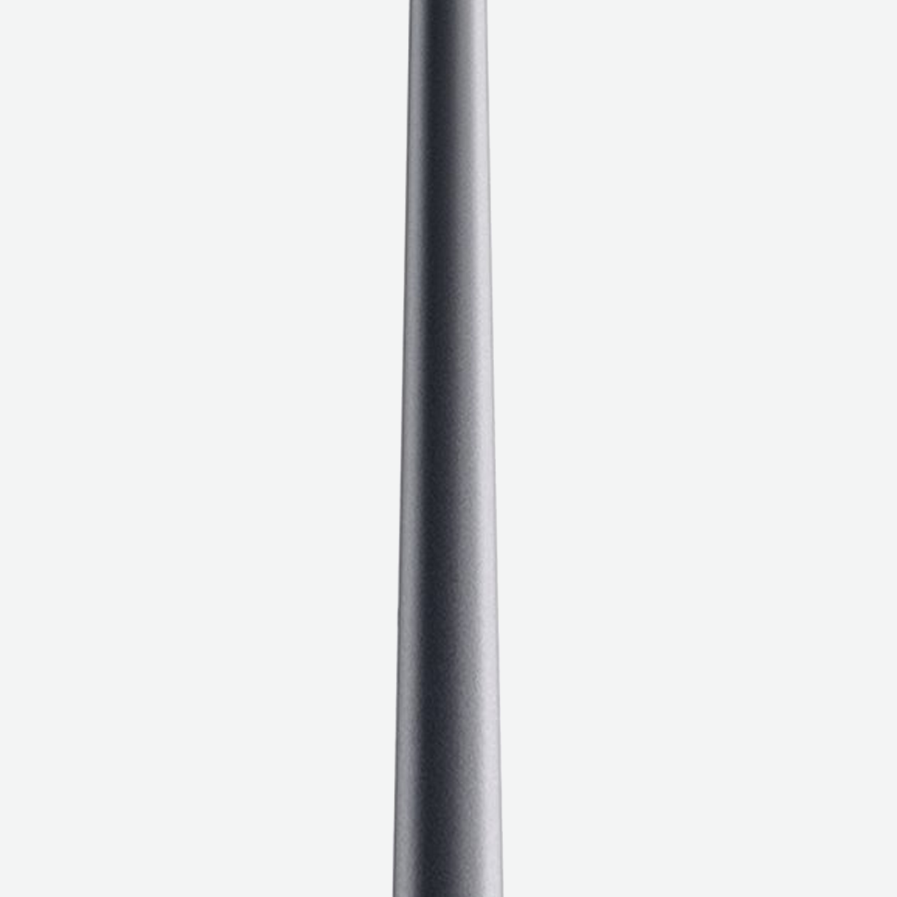 Conical pole buried/with plate